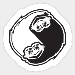 Troll Doll Yin Yang Sticker